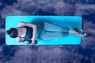 Strength training workout by woman in Maple Ridge Pitt Meadows
